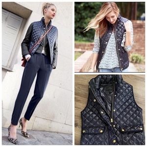 J. Crew Shiny Quilted Puffer Vest.